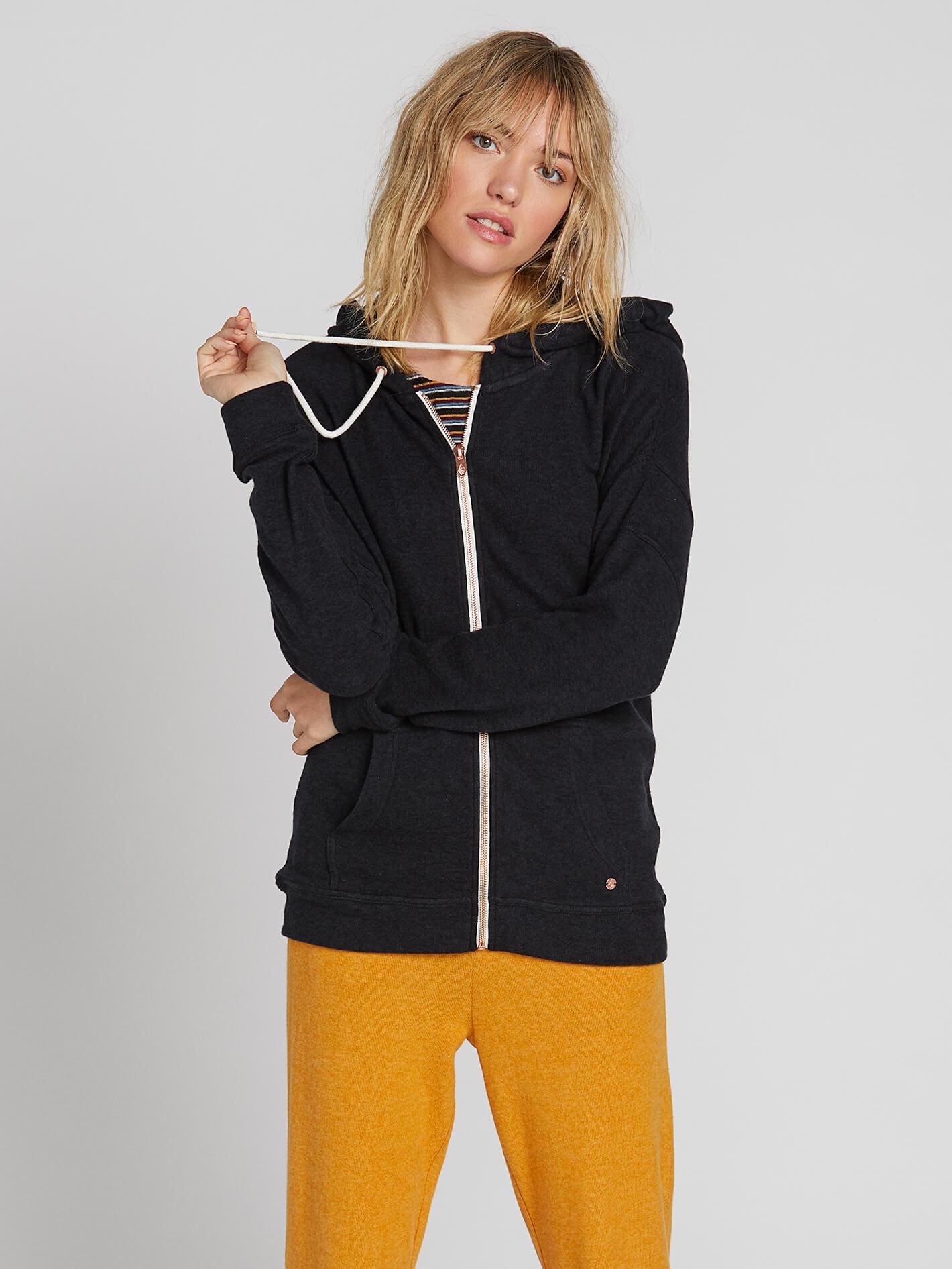 zip up lounge hoodie